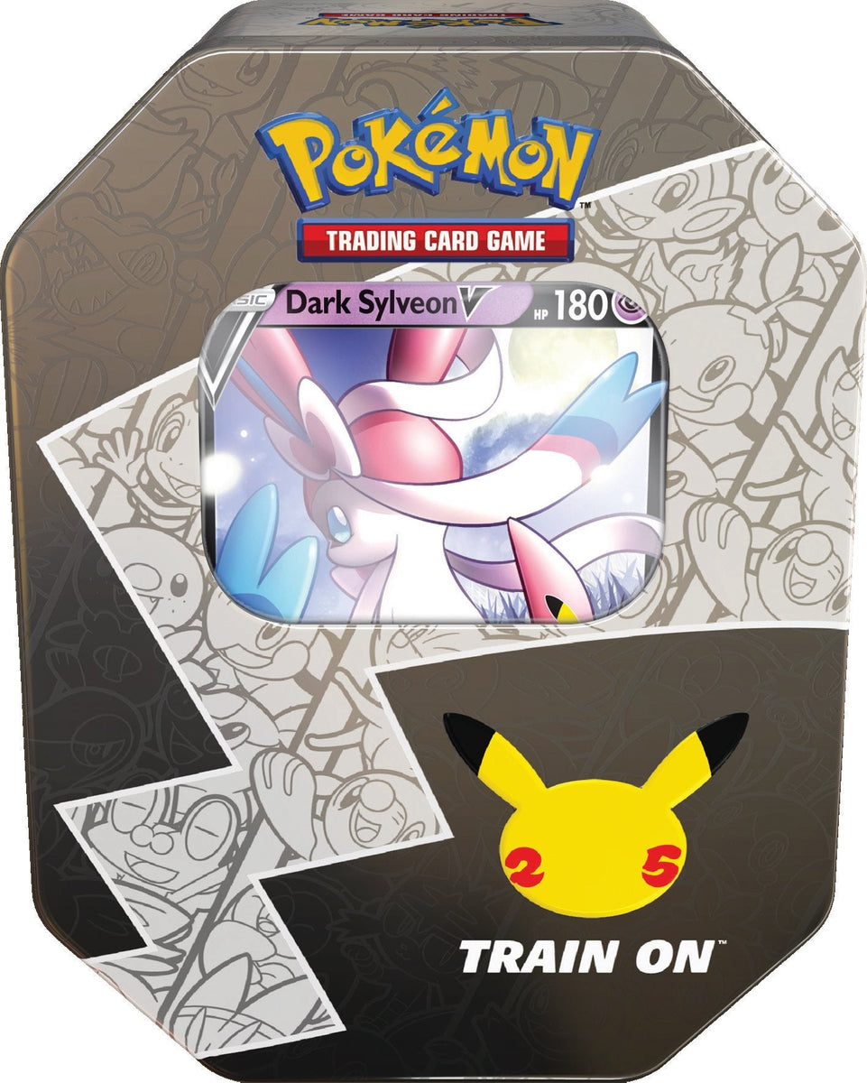 Celebrations: 25th Anniversary - International Tin (Dark Sylveon V) – Rip n  Ship Arena