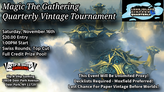 November 16th, 2024 - Magic The Gathering Vintage Tournament