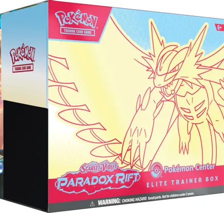 Paradox Rift Pokemon Center Elite Trainer Box (Exclusive) - SV04: Paradox Rift (SV04) - Roaring Moon