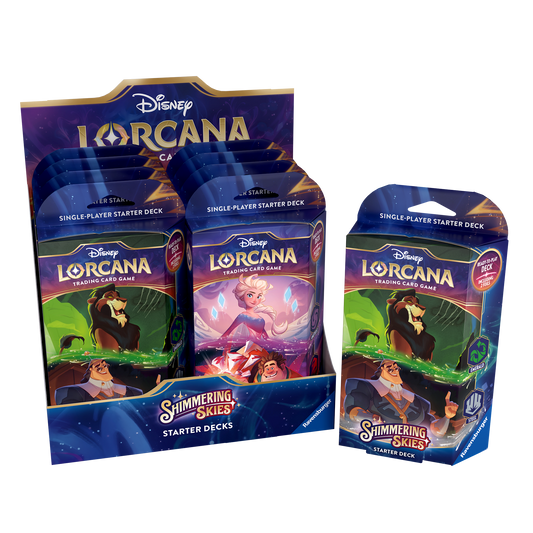 Disney Lorcana TCG: Shimmering Skies - Starter Deck Display