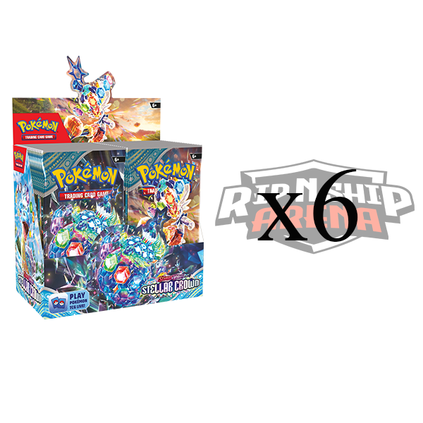 Pokemon TCG: Scarlet & Violet - Stellar Crown - Sealed Booster Box Case (6 Booster Boxes)