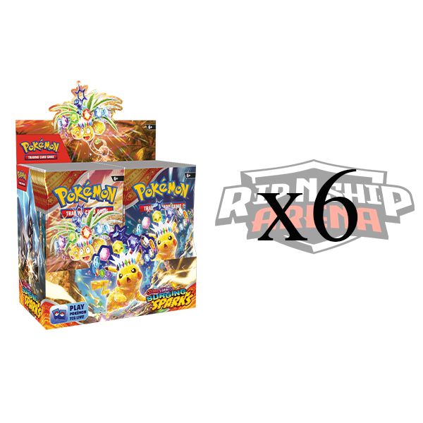 Pokemon TCG: Scarlet & Violet - Surging Sparks - Sealed Booster Box Case (6 Booster Boxes) *Pre-Order*