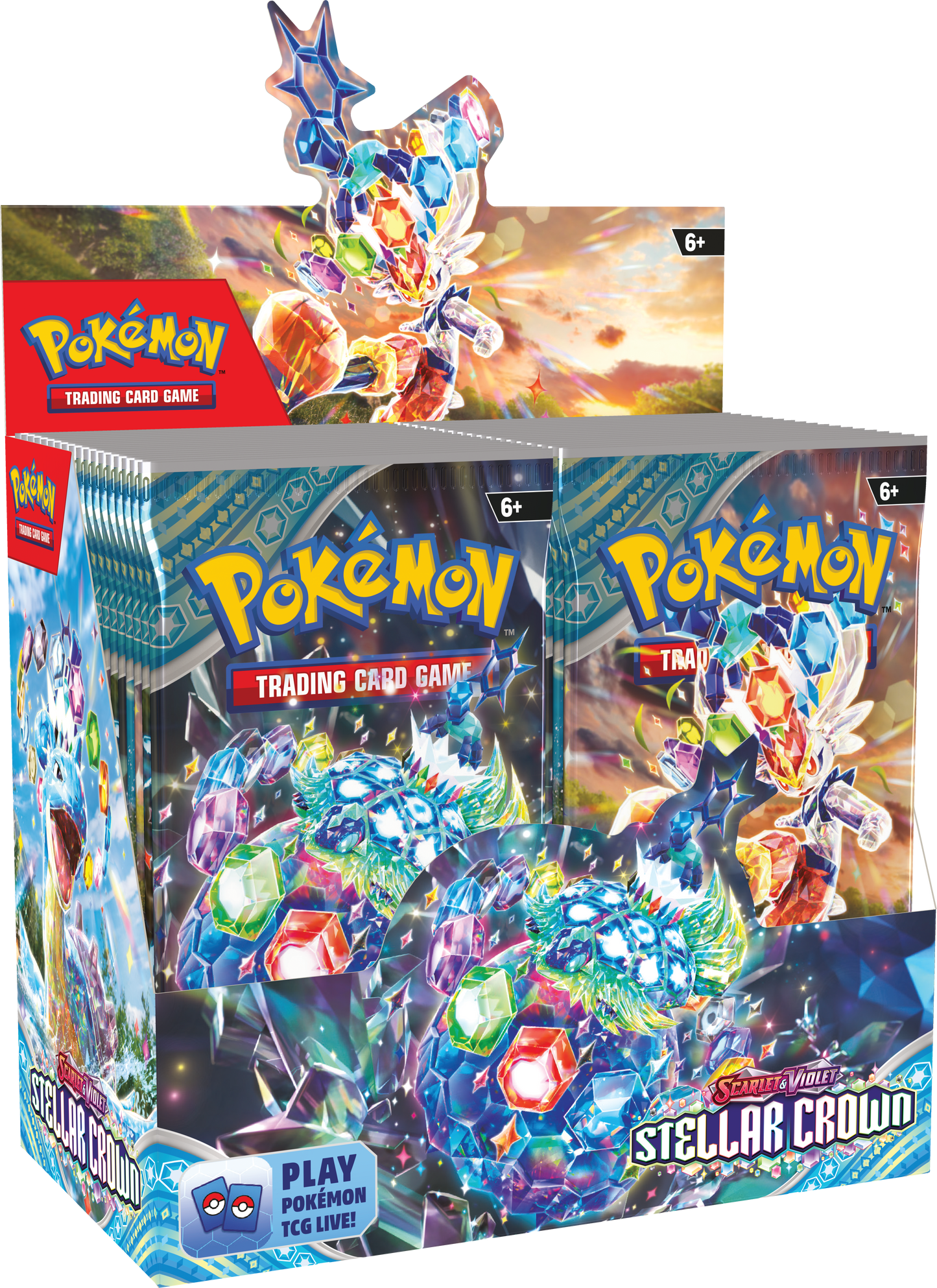 Pokemon TCG: Scarlet & Violet - Stellar Crown - Booster Box Display