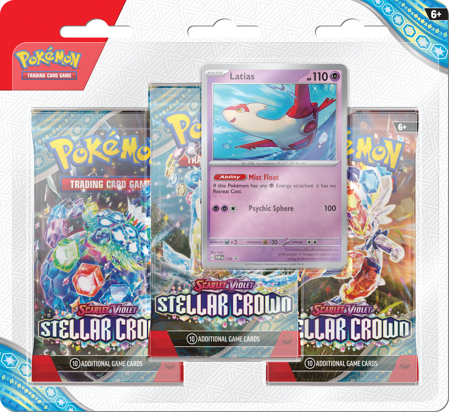 Pokemon TCG: Scarlet & Violet - Stellar Crown - 3-Pack Blister - Latias